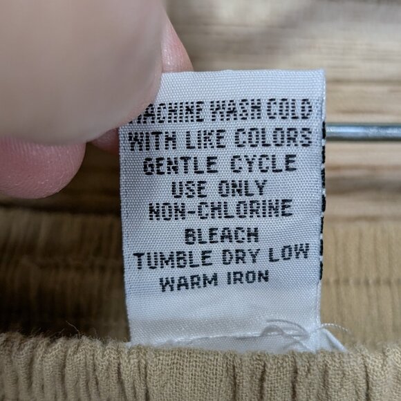 Vintage Alfred Dunner Beige Drawstring Pants w/ Pockets Size 16 - Picture 6 of 9